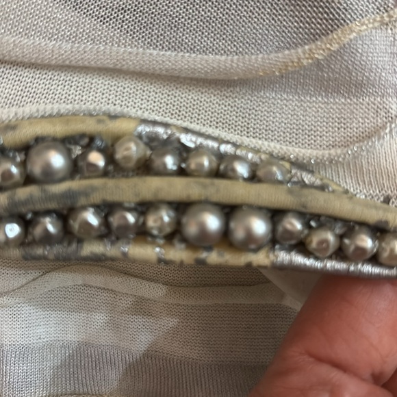 CHANEL SHEER TUNIC DRESS BEADED NWT SIZE 42 - Picture 9 of 14